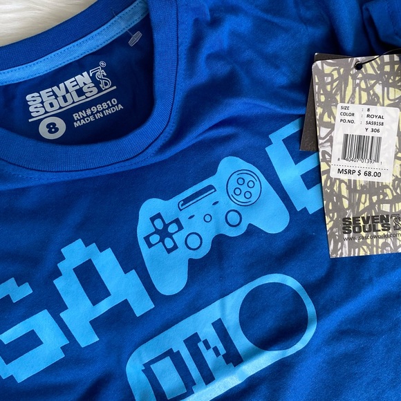 NWT Game On T-shirt Seven Souls 7S Size 8 MSRP $68 - Picture 3 of 3